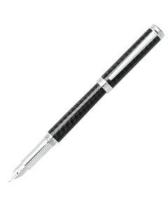 The Sheaffer Intensity fountain pen in carbon fibre has a thin cylindrical profile.