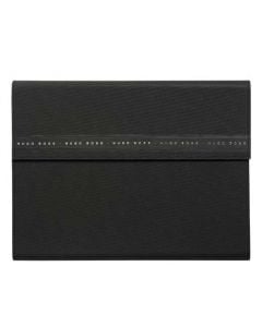 The BOSS Ribbon Black Rubberised A4 Folder