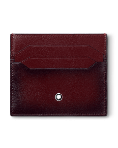 Montblanc's Meisterstück 6CC Sfumato Burgundy Card Holder can be embossed at the time of purchase if you require personalisation. 