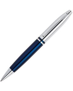This Calais Polished Blue Lacquer & Chrome Ballpoint Pen is designed by Cross.