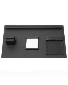 The Hugo Boss, Illusion, Soft Black Polyurethane Desk Set is ideal for any Hugo Boss fan either in need of some organisation or high organised already. 