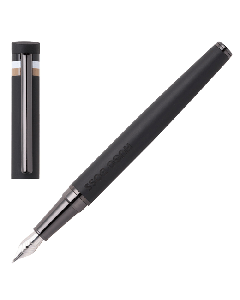 This Loop Iconic Stripe Black Fountain Pen is by Hugo Boss