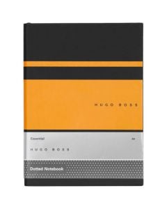 This Essential Gear Matrix Yellow Dotted A5 Notebook has been designed by Hugo Boss. 