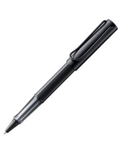 The LAMY black rollerball pen in the AL-Star collection has a transparent ergonomic grip.