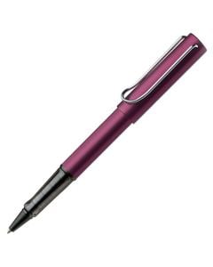 The LAMY black purple rollerball pen in the AL-Star collection comes in a small pop up gift box under a two year warranty.