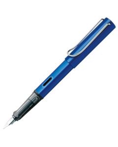 The LAMY AL-Star Ocean Blue fountain pen features a handy barrel viewpoint.