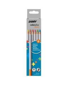 These are the LAMY Pack of 6 Colourplus Neon Pencils.