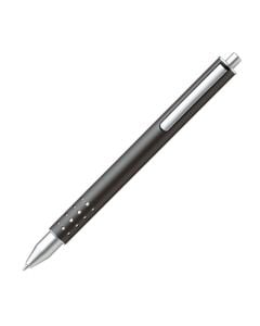 The LAMY anthracite rollerball pen in the Swift collection has a simple click-button mechanism.
