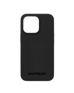This is the Montblanc Meisterstück Selection Black iPhone 13 Pro Case with MagSafe.