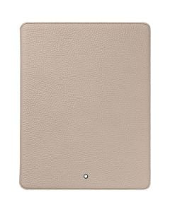 Montblanc Apple iPad soft grain leather case in beige.