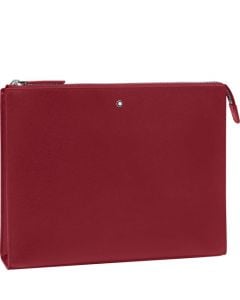 This Red Sartorial Clutch Pochette is designed by Montblanc. 