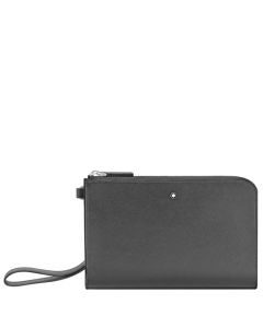 This Dark Grey Sartorial Small Pouch is designed by Montblanc. 