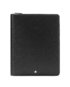 Sartorial Black Saffiano Leather Notepad Holder Zip Around By Montblanc