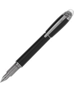 This is the Montblanc Ultra Black Precious Resin StarWalker Fountain Pen.