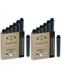 Parker Black Ink Cartridges 2 x pack of 6.