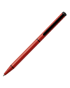 This Hugo Boss Cloud Matte Red Ballpoint Pen has a contrasting black clip that can be engraved. 