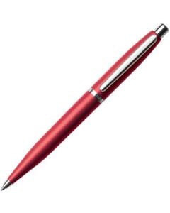 Sheaffer's excessive red VFM ballpoint pen with nickel-plated fittings uses a simple push-button mechanism to release its nib.