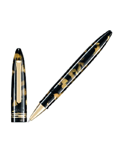Black and Gold Bononia 18k Gold Rollerball Pen