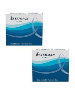 Waterman Fountain Pen Ink Cartridges are available in Serenity Blue.