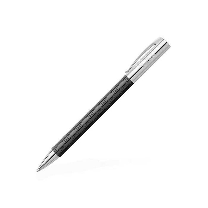 Faber-Castell Ambition, Rhombus Black Resin Ballpoint Pen | Pen Sense